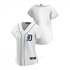 Camiseta Beisbol Mujer Detroit Tigers Replica 2020 Primera Blanco