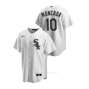 Camiseta Beisbol Hombre Chicago White Sox Yoan Moncada Replica Primera Blanco