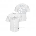 Camiseta Beisbol Hombre Los Angeles Dodgers Clayton Kershaw 2019 Players Weekend Kersh Replica Blanco
