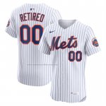 Camiseta Beisbol Hombre New York Mets Retired Roster Elite Primera Blanco