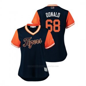 Camiseta Beisbol Mujer Detroit Tigers Daniel Stumpf 2018 Llws Players Weekend Donald Azul