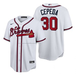 Camiseta Beisbol Hombre Atlanta Braves Orlando Cepeda Hispanic Heritage Autentico Blanco