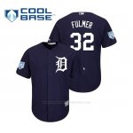 Camiseta Beisbol Hombre Detroit Tigers Michael Fulmer Cool Base Entrenamiento de Primavera 2019 Azul
