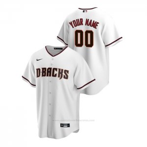 Camiseta Beisbol Hombre Arizona Diamondbacks Personalizada Replica Primera Blanco