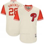 Camiseta Beisbol Hombre Philadelphia Phillies 2017 Little League World Series Vince Velasquez Tan