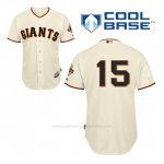 Camiseta Beisbol Hombre San Francisco Giants Bruce Bochy 15 Crema 1ª Cool Base