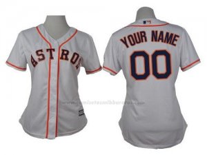 Camiseta Mujer Houston Astros Personalizada Gris