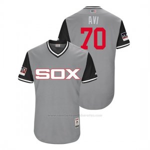 Camiseta Beisbol Hombre Chicago White Sox Luis Avilan 2018 Llws Players Weekend Avi Gris