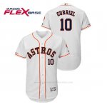 Camiseta Beisbol Hombre Houston Astros Yuli Gurriel 150th Aniversario Patch Flex Base Blanco