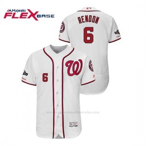 Camiseta Beisbol Hombre Washington Nationals Anthony Rendon 2019 Postseason Flex Base Blanco