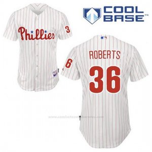 Camiseta Beisbol Hombre Philadelphia Phillies Robin Roberts 36 Blanco 1ª Cool Base