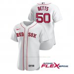 Camiseta Beisbol Hombre Boston Red Sox Mookie Betts Autentico Nike Blanco