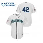 Camiseta Beisbol Hombre Seattle Mariners 2019 Jackie Robinson Day Cool Base Blanco