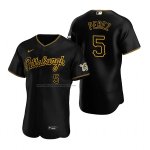 Camiseta Beisbol Hombre Pittsburgh Pirates Michael Perez Autentico Alterno Negro