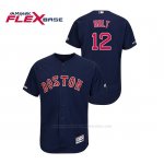 Camiseta Beisbol Hombre Boston Red Sox Brock Holt 150th Aniversario Patch Autentico Flex Base Azul