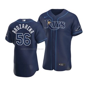 Camiseta Beisbol Hombre Tampa Bay Rays Randy Arozarena Autentico Alterno 2020 Azul