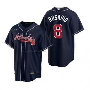 Camiseta Beisbol Hombre Atlanta Braves Eddie Rosario Replica Alterno Azul