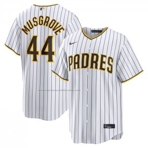 Camiseta Beisbol Hombre San Diego Padres Joe Musgrove Primera Replica Blanco1