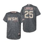 Camiseta Beisbol Nino Washington Nationals Adam Laroche Gris 2022 City Connect Replica Gris