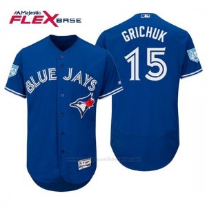 Camiseta Beisbol Hombre Toronto Blue Jays Randal Grichuk Flex Base Entrenamiento de Primavera 2019 Azul