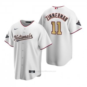 Camiseta Beisbol Nino Washington Nationals Ryan Zimmerman 2020 Gold Program Replica Blanco