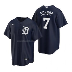 Camiseta Beisbol Hombre Detroit Tigers Jonathan Schoop Replica Alterno Azul