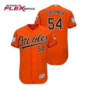 Camiseta Beisbol Hombre Baltimore Orioles Andrew Cashner Flex Base Entrenamiento de Primavera 2019 Naranja