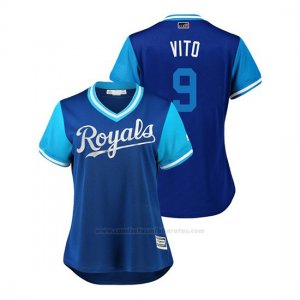 Camiseta Beisbol Mujer Kansas City Royals Drew Butera 2018 Llws Players Weekend Vito Royal