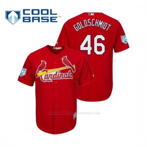 Camiseta Beisbol Hombre St. Louis Cardinals Paul Goldschmidt Cool Base Entrenamiento de Primavera 2019 Rojo