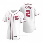 Camiseta Beisbol Hombre Washington Nationals Adam Eaton Autentico Primera 2020 Blanco