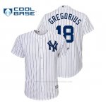 Camiseta Beisbol Nino New York Yankees Didi Gregorius Cool Base Official 1ª Blanco
