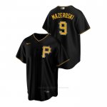 Camiseta Beisbol Hombre Pittsburgh Pirates Bill Mazeroski Replica Alterno Negro