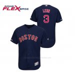 Camiseta Beisbol Hombre Boston Red Sox Sandy Leon 150th Aniversario Patch Autentico Flex Base Azul