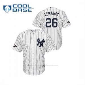 Camiseta Beisbol Hombre New York Yankees Dj Lemahieu 2019 Postseason Cool Base Blanco