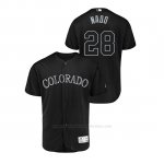 Camiseta Beisbol Hombre Colorado Rockies Nolan Arenado 2019 Players Weekend Autentico Negro