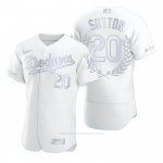 Camiseta Beisbol Hombre Los Angeles Dodgers Don Sutton Awards Collection Retirement Blanco