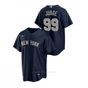 Camiseta Beisbol Hombre New York Yankees Aaron Judge Replica Alterno Azul