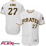Camiseta Beisbol Hombre Pittsburgh Pirates Jung Ho Kang Blanco Flex Base Autentico Coleccion