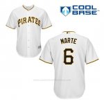 Camiseta Beisbol Hombre Pittsburgh Pirates Starling Marte 6 Blanco 1ª Cool Base