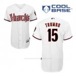 Camiseta Beisbol Hombre Arizona Diamondbacks 15 Mark Trumbo 1ª Blanco Cool Base