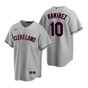 Camiseta Beisbol Hombre Cleveland Indians Harold Ramirez Replica Road Gris