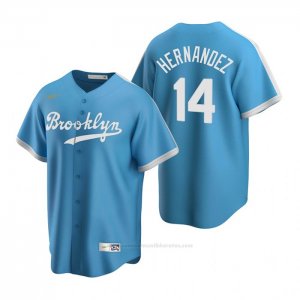 Camiseta Beisbol Hombre Los Angeles Dodgers Enrique Hernandez Cooperstown Collection Alterno Azul