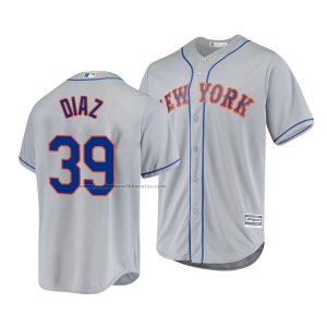 Camiseta Beisbol Hombre New York Mets Edwin Diaz Cool Base Road Gris