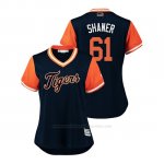 Camiseta Beisbol Mujer Detroit Tigers Shane Greene 2018 Llws Players Weekend Shaner Azul