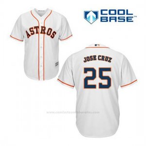 Camiseta Beisbol Hombre Houston Astros Jose Cruz Jr. 25 Blanco 1ª Cool Base