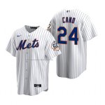 Camiseta Beisbol Hombre New York Mets Robinson Cano Replica Blanco