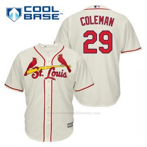 Camiseta Beisbol Hombre St. Louis Cardinals Vince Coleman 29 Crema Alterno Cool Base