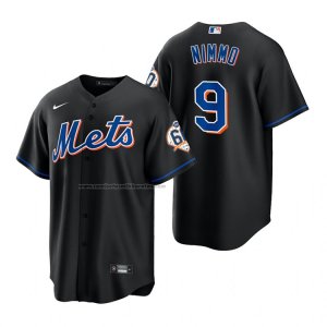Camiseta Beisbol Hombre New York Mets Brandon Nimmo Replica Negro