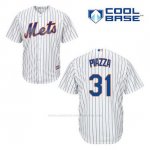 Camiseta Beisbol Hombre New York Mets Mike Piazza 31 Blanco 1ª Cool Base