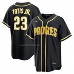 Camiseta Beisbol Hombre San Diego Padres Fernando Tatis Jr Fashion Replica Negro Camiseta Beisbol Hombre San Diego Padres Fernando Tatis Jr Fashion Replica Negro